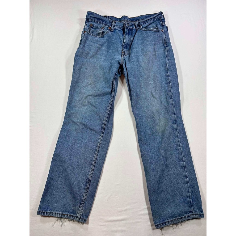 Levis 516 Straight Leg Jeans Mens 34x30 Blue Denim Medium Wash 50516-4891